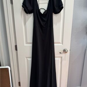 Women’s black maxi dress